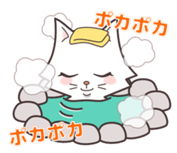 cute cat small snow(cool conversation) sticker #4395027