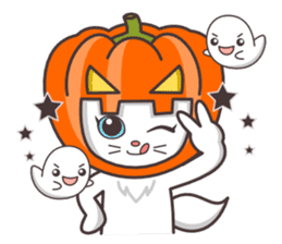 cute cat small snow(cool conversation) sticker #4395028