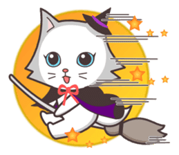 cute cat small snow(cool conversation) sticker #4395029
