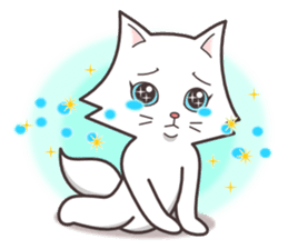 cute cat small snow(cool conversation) sticker #4395038