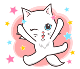 cute cat small snow(cool conversation) sticker #4395044