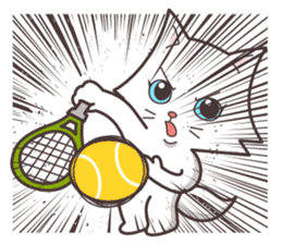 cute cat small snow(cool conversation) sticker #4395046