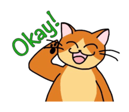 "OK" Cats(English ver.) sticker #4395136