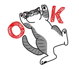 "OK" Cats(English ver.) sticker #4395138