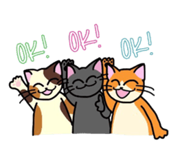 "OK" Cats(English ver.) sticker #4395152