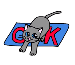 "OK" Cats(English ver.) sticker #4395157