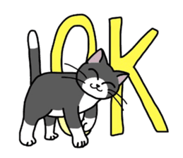 "OK" Cats(English ver.) sticker #4395165