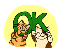 "OK" Cats(English ver.) sticker #4395173
