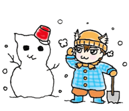 Cat craftsman sticker #4395492