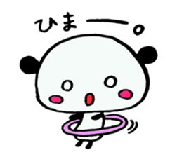 Bad PANDA in University sticker #4395806