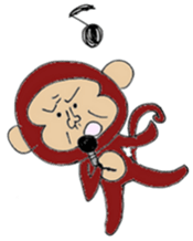 graffiti-style monkey sticker #4395821