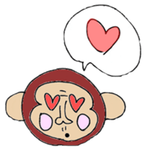 graffiti-style monkey sticker #4395835