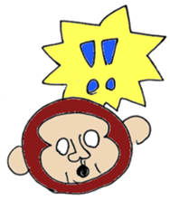 graffiti-style monkey sticker #4395837