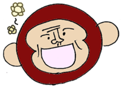 graffiti-style monkey sticker #4395846