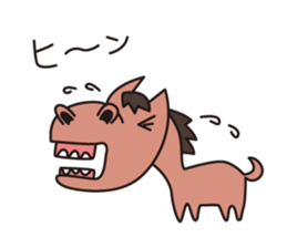 Japanese poor joke (animals) sticker #4395860