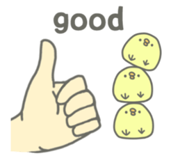 I and chick sticker #4396129