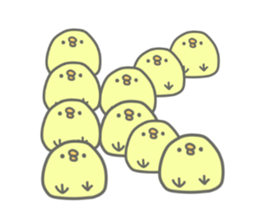 I and chick sticker #4396133