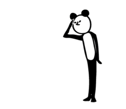 Panda to convey your thoughts. sticker #4397418