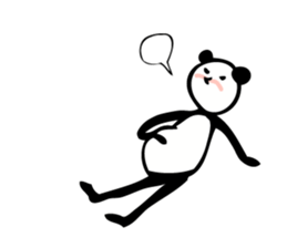 Panda to convey your thoughts. sticker #4397420