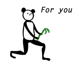 Panda to convey your thoughts. sticker #4397445