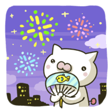 summer cat sticker #4397544