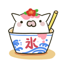 summer cat sticker #4397546