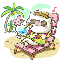 summer cat sticker #4397553