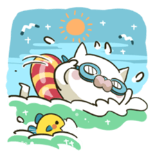summer cat sticker #4397554
