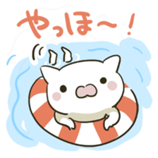 summer cat sticker #4397562