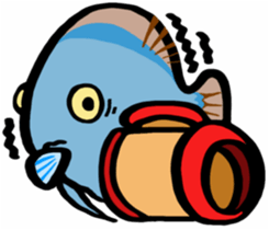 In the aquarium<Young Discus> sticker #4398056