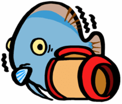 In the aquarium<Young Discus> sticker #4398056