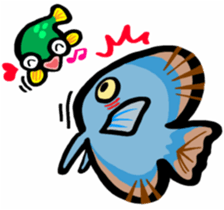 In the aquarium<Young Discus> sticker #4398057