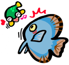 In the aquarium<Young Discus> sticker #4398057