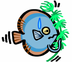 In the aquarium<Young Discus> sticker #4398059