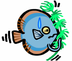 In the aquarium<Young Discus> sticker #4398059