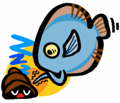 In the aquarium<Young Discus> sticker #4398061