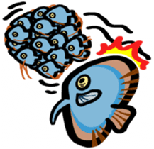 In the aquarium<Young Discus> sticker #4398064