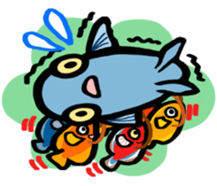 In the aquarium<Young Discus> sticker #4398065