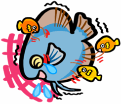 In the aquarium<Young Discus> sticker #4398066