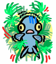 In the aquarium<Young Discus> sticker #4398071