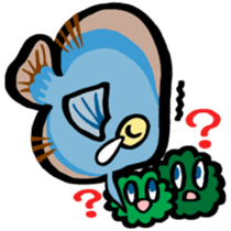 In the aquarium<Young Discus> sticker #4398072