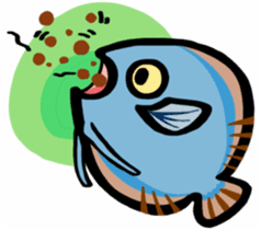 In the aquarium<Young Discus> sticker #4398075