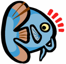 In the aquarium<Young Discus> sticker #4398078