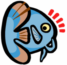 In the aquarium<Young Discus> sticker #4398078