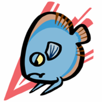 In the aquarium<Young Discus> sticker #4398079