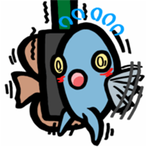 In the aquarium<Young Discus> sticker #4398080