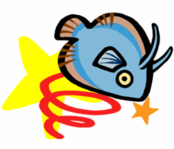 In the aquarium<Young Discus> sticker #4398081