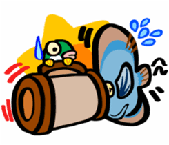 In the aquarium<Young Discus> sticker #4398083