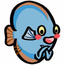 In the aquarium<Young Discus> sticker #4398087