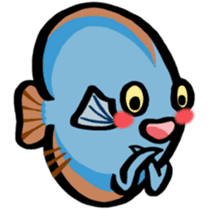 In the aquarium<Young Discus> sticker #4398087